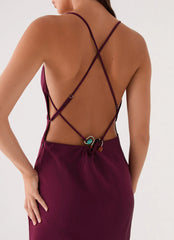 Tiano Maxi Dress - Plum